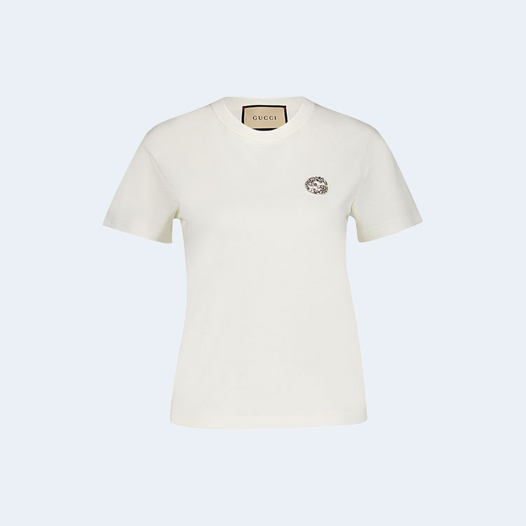 구찌 인터로킹 G 코튼 티셔츠
