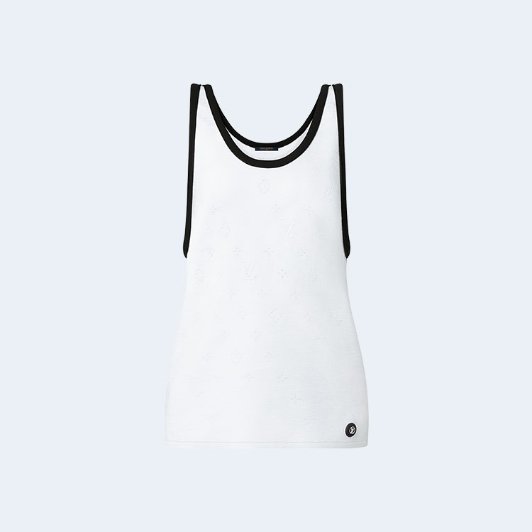 루이비통 모노그램 오픈워크 니트 탱크 탑 1A9X5Q