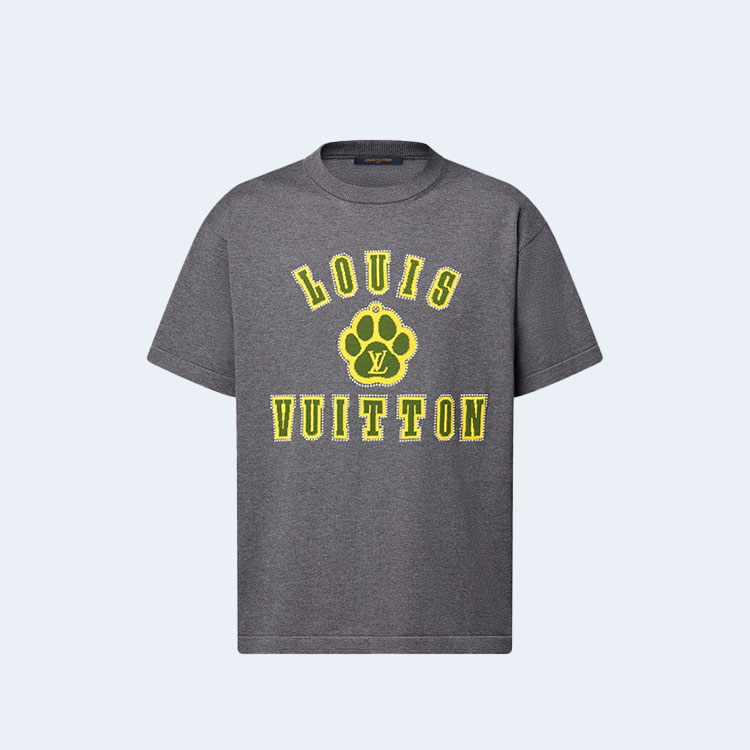 루이비통 엠벨리시드 쇼트 슬리브드 코튼 크루넥 1AGJSB