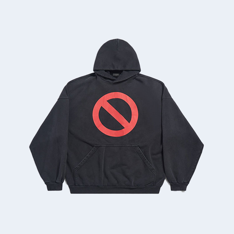 발렌시아가 뮤직 BFRND 시리즈 커넥티드 라지 핏 후디