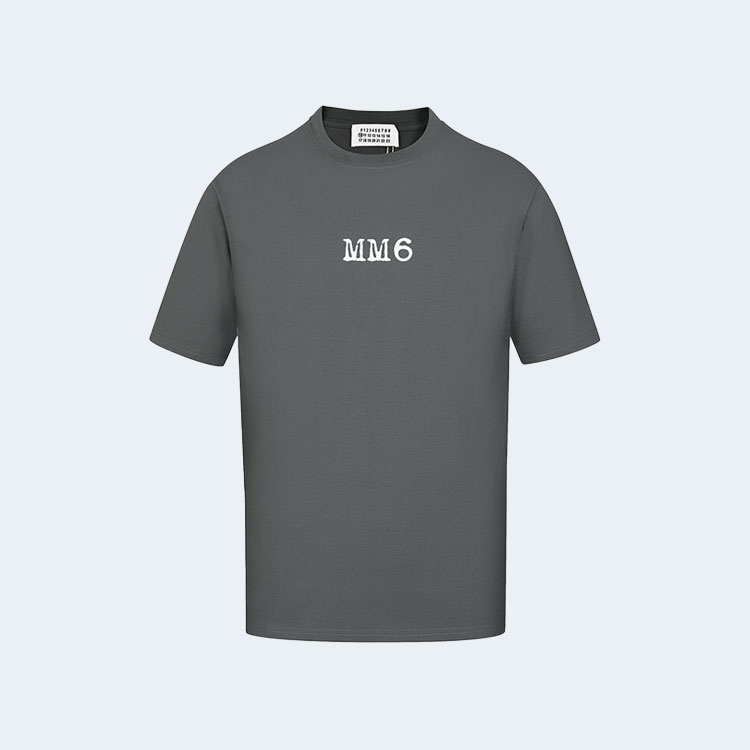 메종 마르지엘라 탑스 썬머 그레이 티셔츠