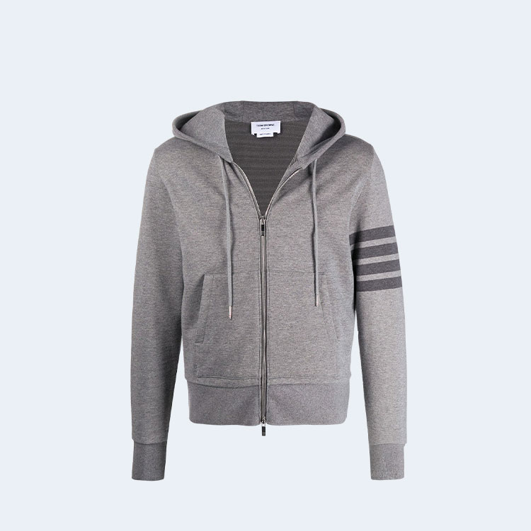 톰브라운 4바 코튼 후드 집업