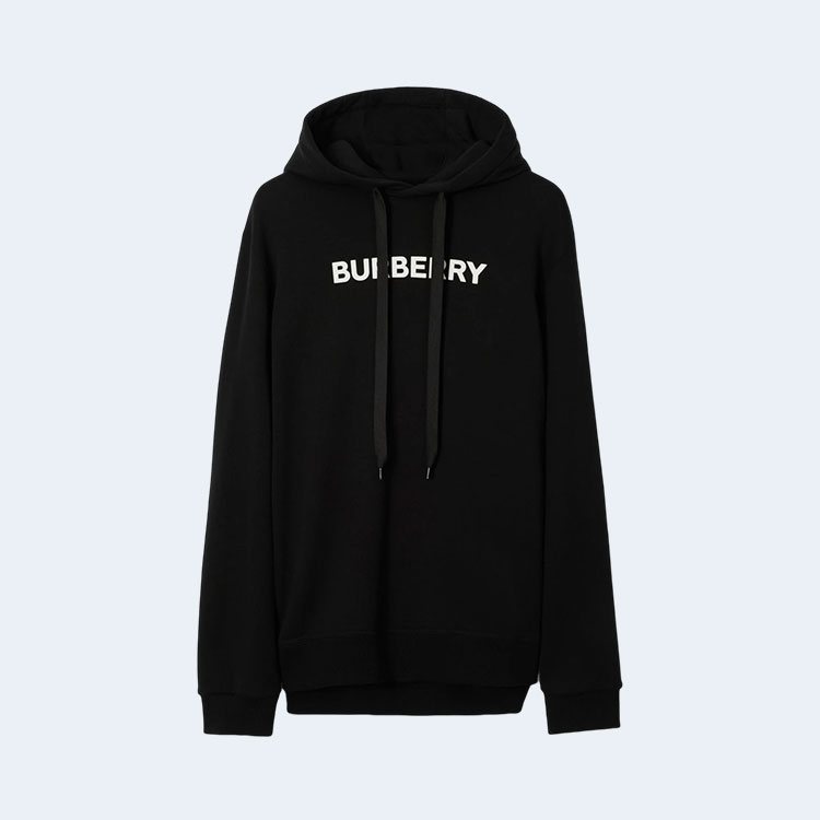 버버리 로고 코튼 후디