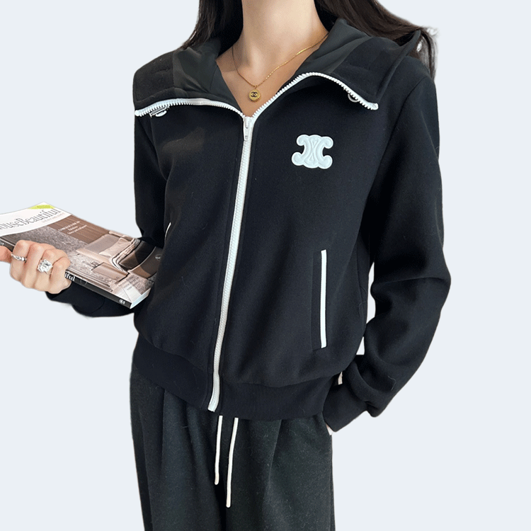 셀린느 블루종 트리옹프 재킷 블랙