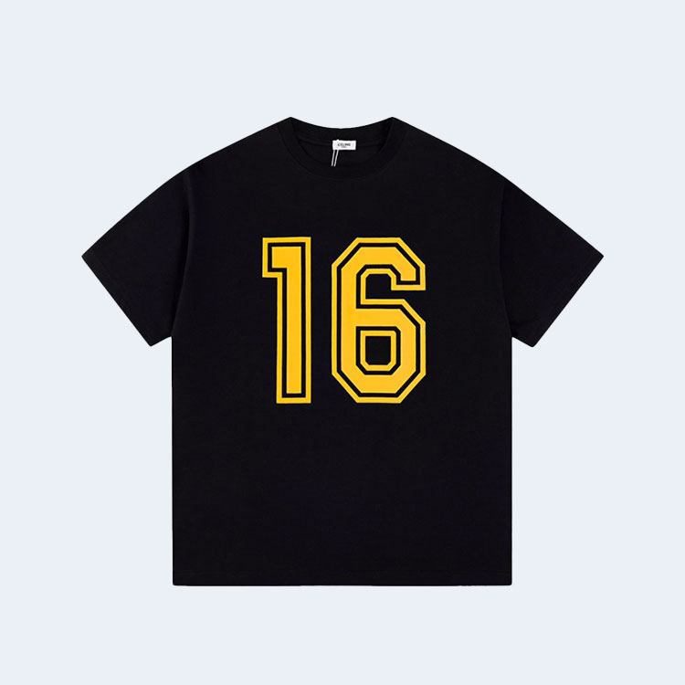 셀린느 루즈핏 코튼 반팔 티셔츠