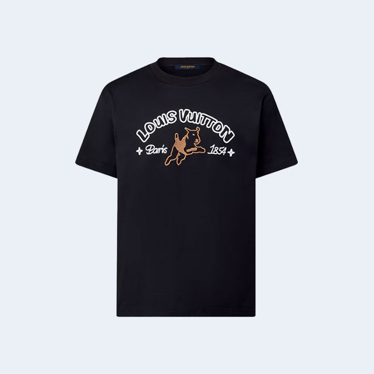 루이비통 엠브로이더드 코튼 티셔츠 1AFQ67