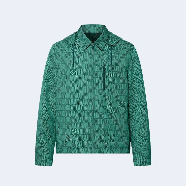 루이비통 프린티드 나일론 후디드 윈드브레이커 1AFQD5