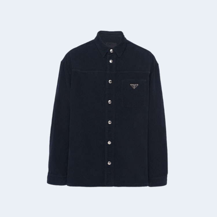 프라다 코듀로이 셔츠