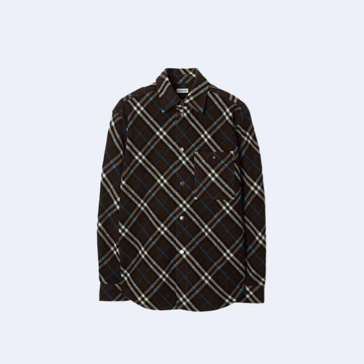 버버리 체크 울 셔츠