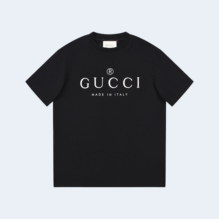 구찌 오리지널 로고 블랙 티셔츠