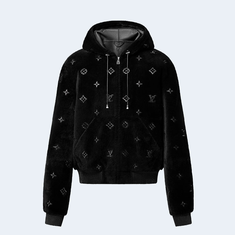 루이비통 모노그램 엠벨리시드 시어링 후디