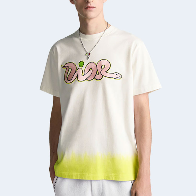 디올 AND KAWS 코튼 저지 캐주얼 핏 티셔츠