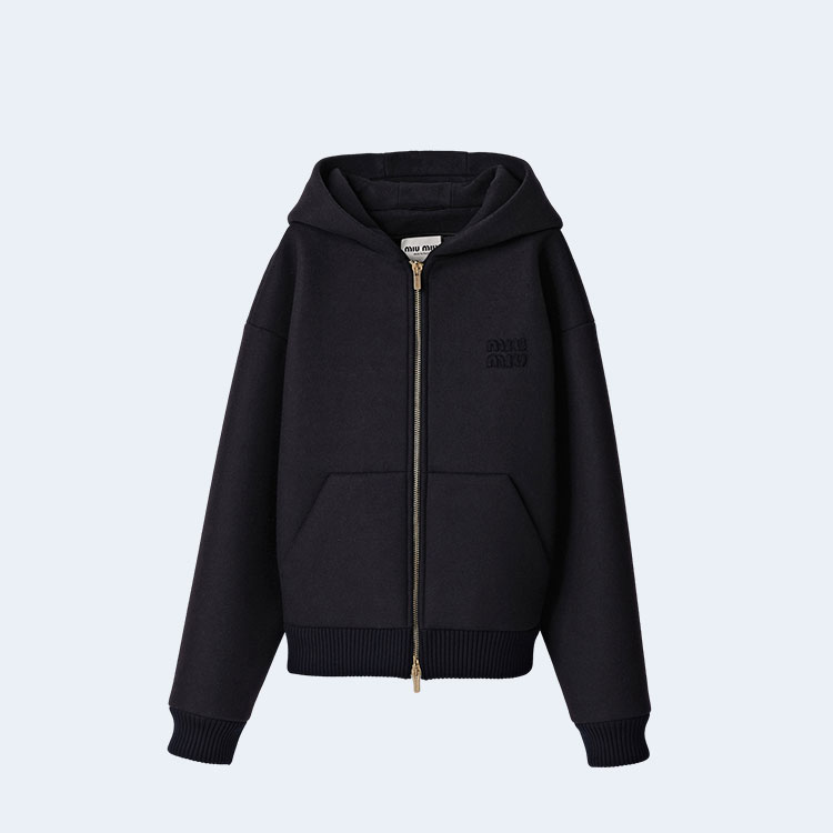 미우미우 클로스 후디 자켓