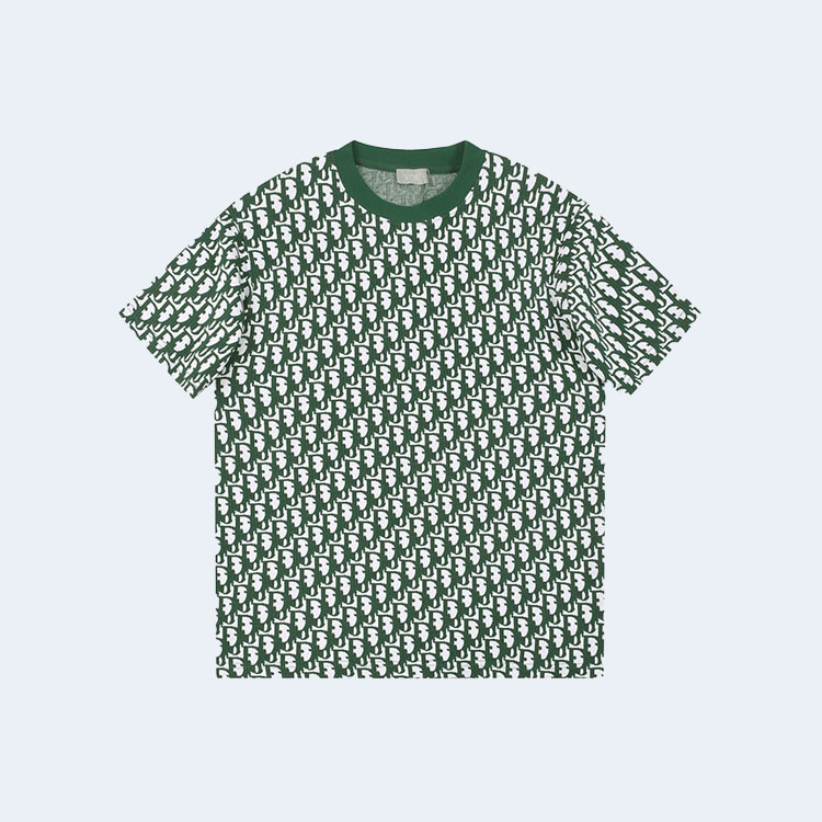 디올 오블리크 반팔 티셔츠 그린