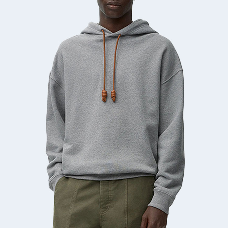 로에베 릴랙스 핏 코튼 후디 그레이