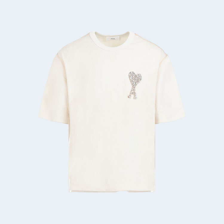 아미 파리 Adc 엠브로이더리 티셔츠 화이트