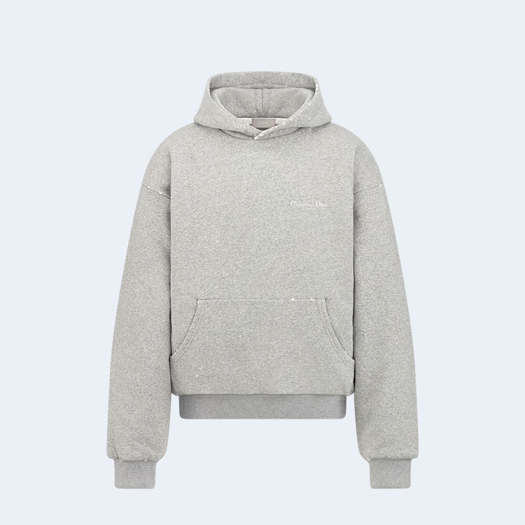 디올 COUTURE 후드 스웨트셔츠 그레이