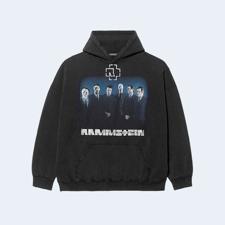 발렌시아가 x 람슈타인 오버사이즈 후드