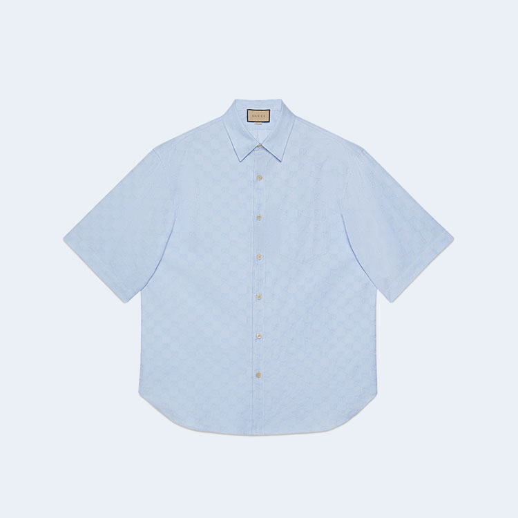 구찌 GG 슈프림 옥스포드 코튼 셔츠