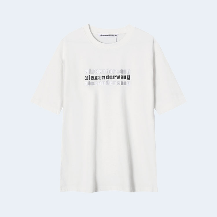 알렉산더왕 하이 트위스트 저지 티셔츠 화이트