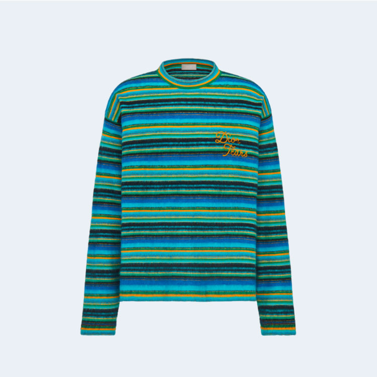 디올 티어스 스트라이프 긴팔 티셔츠