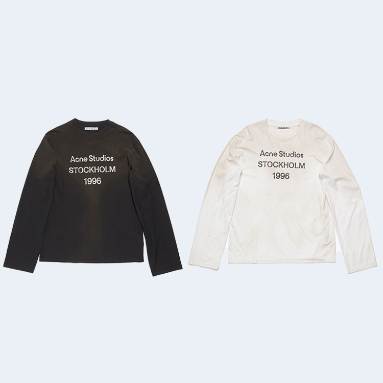 아크네 스튜디오 릴랙스 핏 로고 티셔츠 (2color)