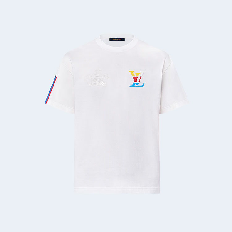 루이비통 그래픽 코튼 티셔츠 1AFVUV