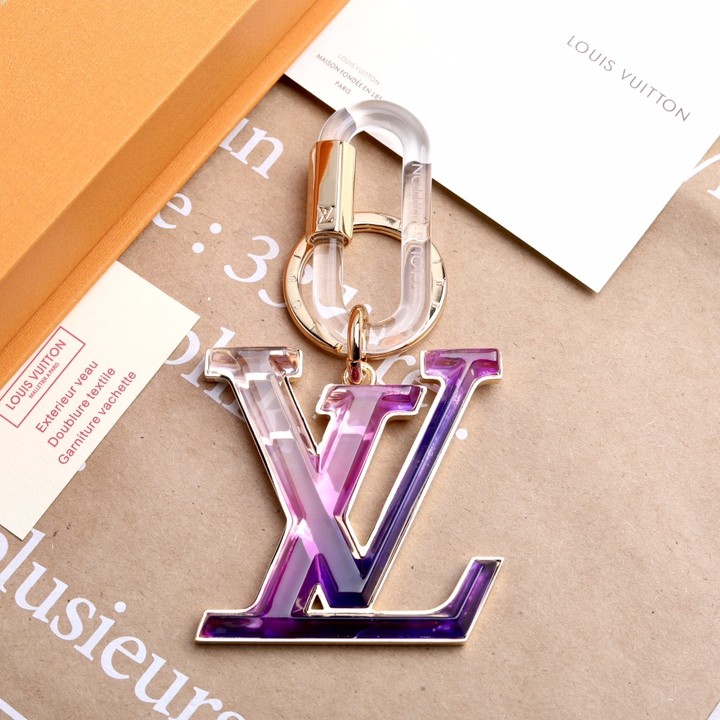 루이비통 크리스탈 LV 로고 키홀더