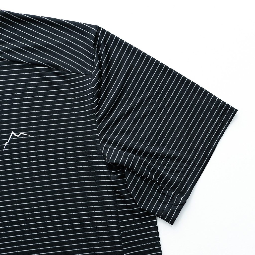 CAYL (케일) / stripe logo short sleeve / black : 굿스포츠