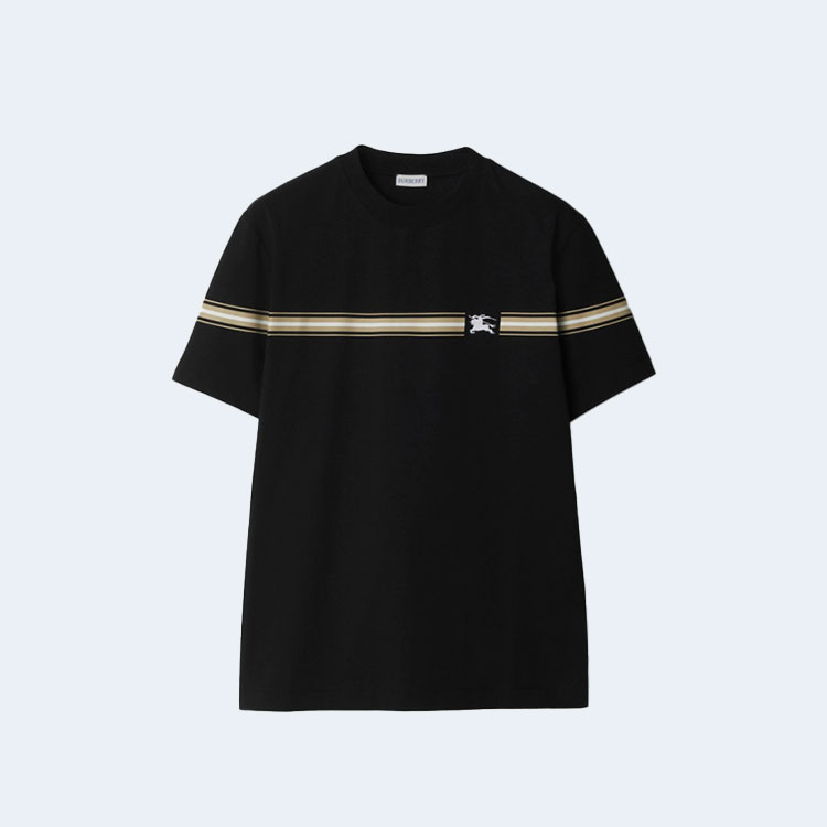 버버리 스트라이프 코튼 티셔츠