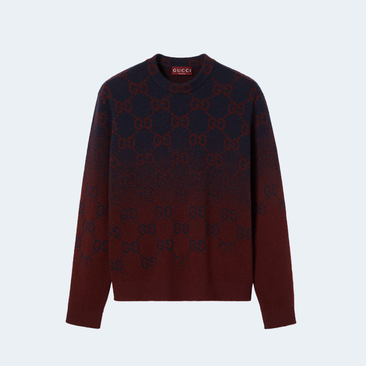 구찌 GG 그라데이션 울 자카드 스웨터