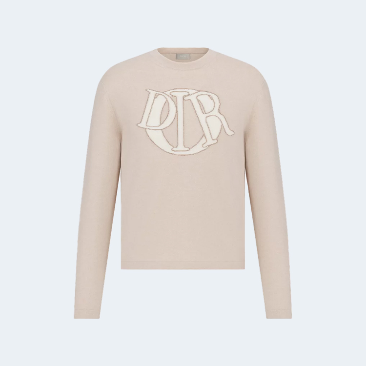 디올 아이콘 베이지 버진울 스웨터