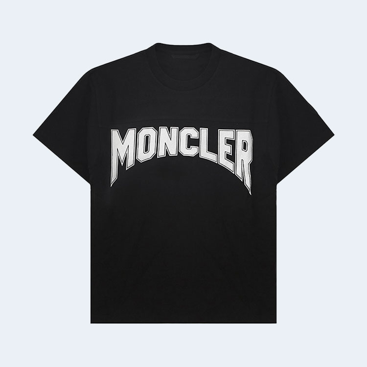 몽클레어 컬리지 반팔 티셔츠 블랙