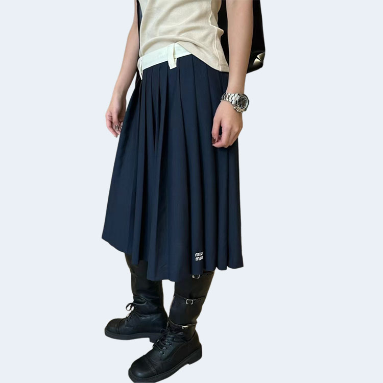 미우미우 키드 모헤어 스커트