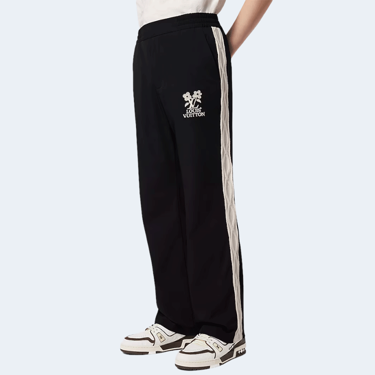 루이비통 엠브로이더드 테크니컬 트랙 팬츠