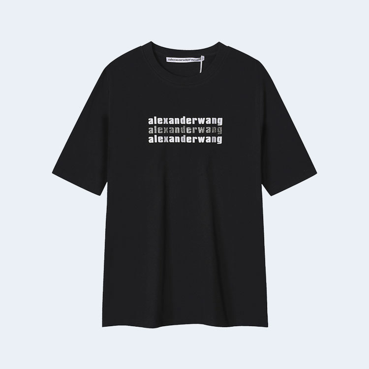 알렉산더왕 하이 트위스트 저지 티셔츠 블랙