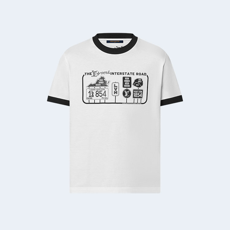 루이비통 엠벨리시드 코튼 티셔츠 1AFXNZ