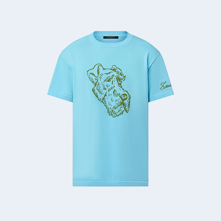 루이비통 그래픽 쇼트 슬리브드 크루넥 티셔츠 1AFPY3