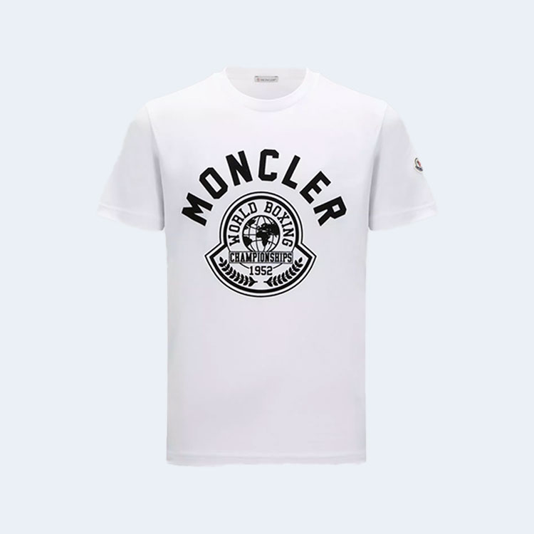 몽클레어 프린트 모티프 티셔츠 화이트