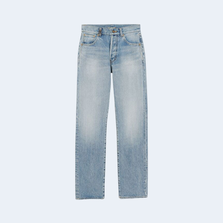 생로랑 하와이 블루 데님 카산드라 진