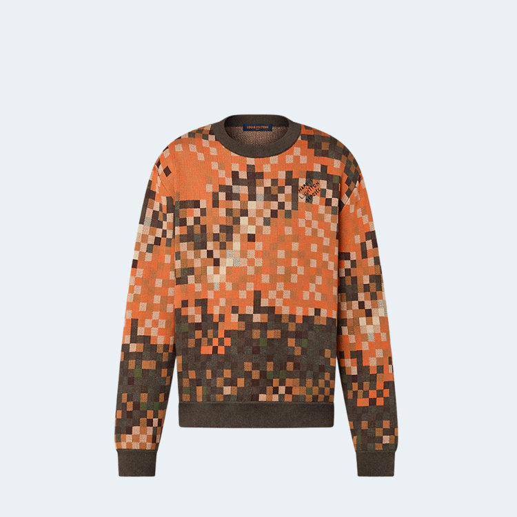 루이비통 자카드 코튼 풀오버