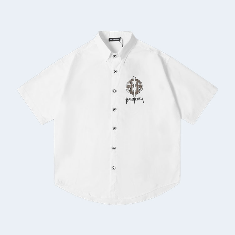 발렌시아가 파리스 BB 에일리언 아이콘 셔츠 화이트