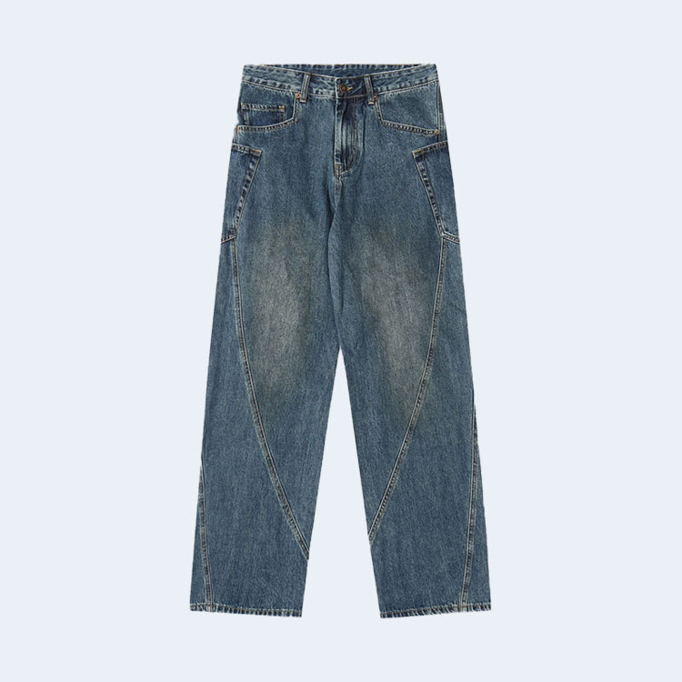 발렌시아가 파리스 핸드 페인팅 데님 팬츠