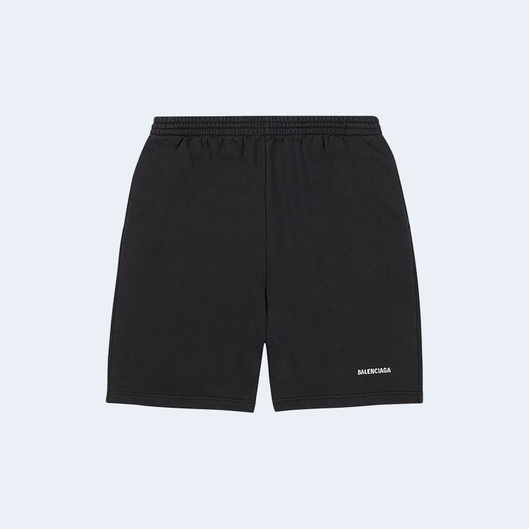 발렌시아가 스웨트 쇼츠 블랙
