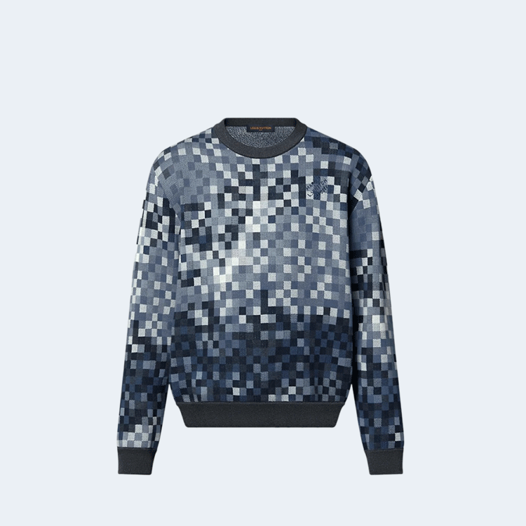 루이비통 자카드 코튼 풀오버