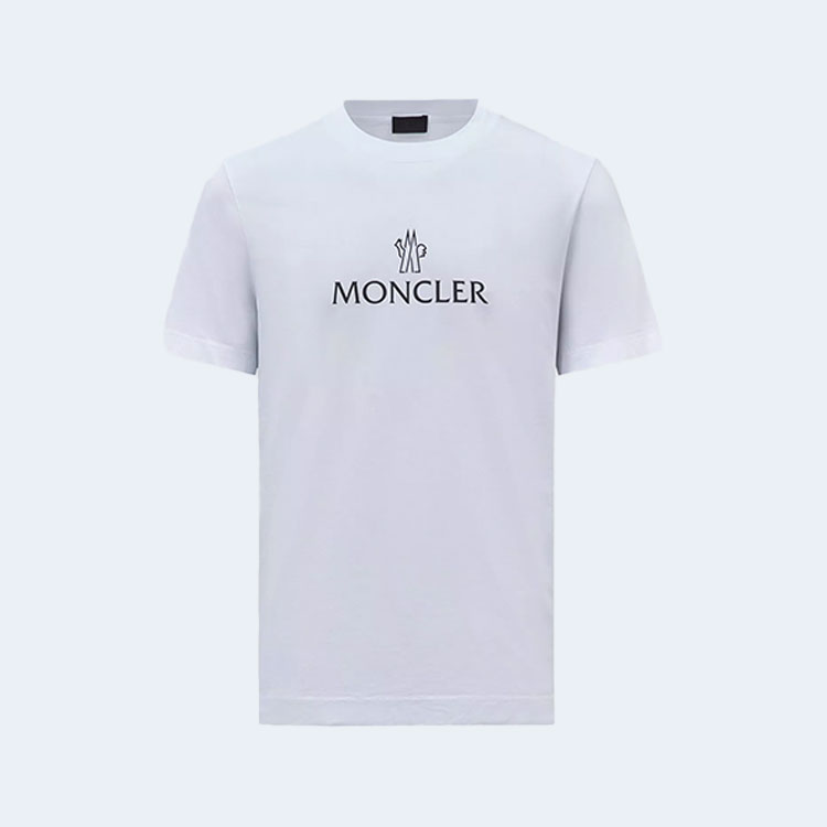 몽클레어 로고 반팔 티셔츠 화이트