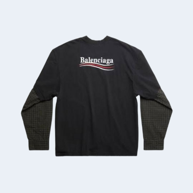 발렌시아가 폴리티컬 캠페인 레이어드 티셔츠