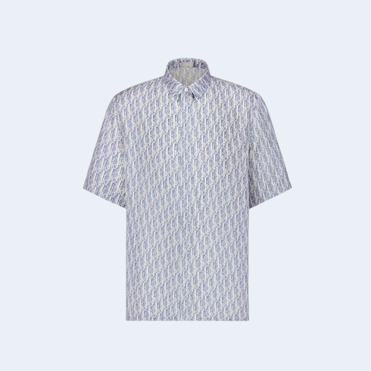 디올 오블리크 쇼트 슬리브드 셔츠