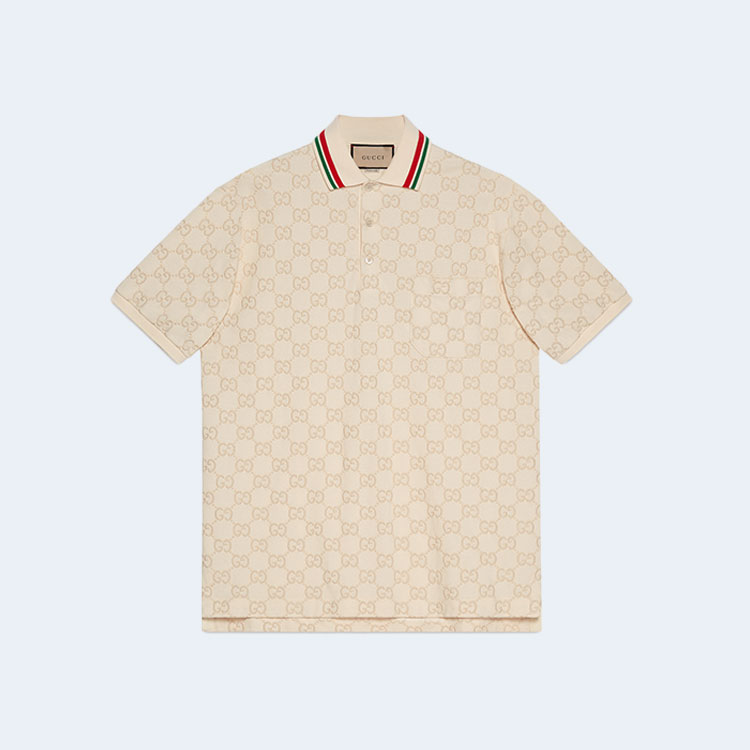 구찌 GG 코튼 피케 폴로 셔츠