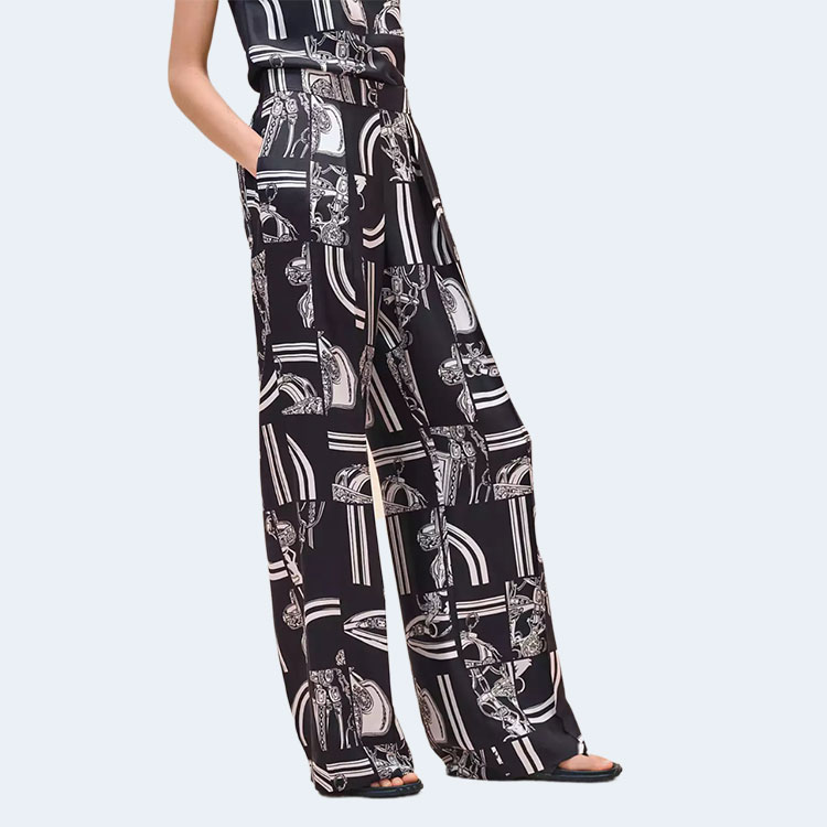 에르메스 엔 데오드레 피나세 롱 파자마 팬츠